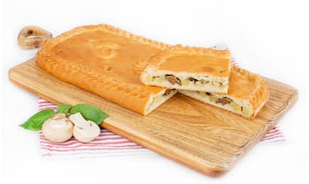 Пирог с грибами и картофелем