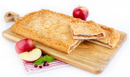 Пирог с яблоками и клюквой